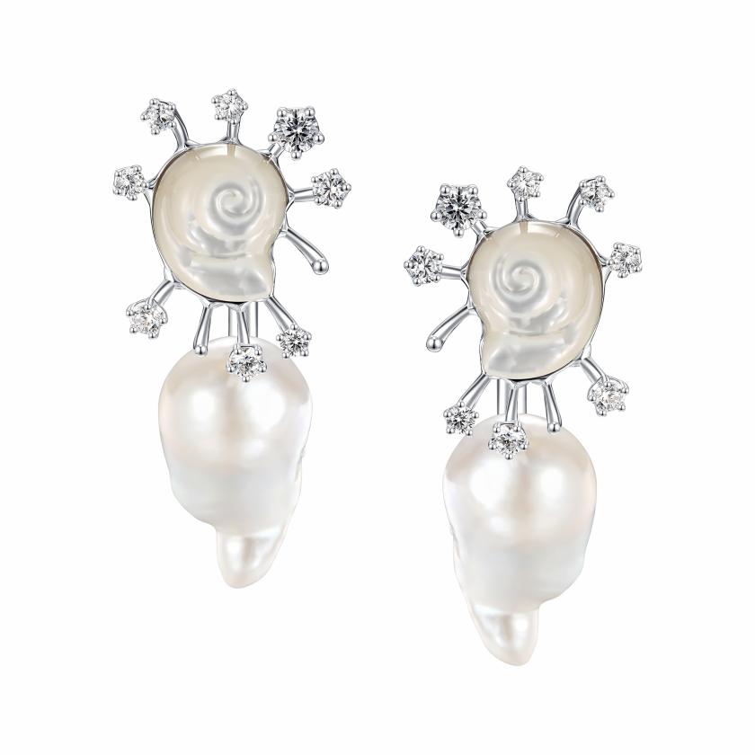 Earrings | Tasty / Sun Conch Pearl Earring Earrings Earrings