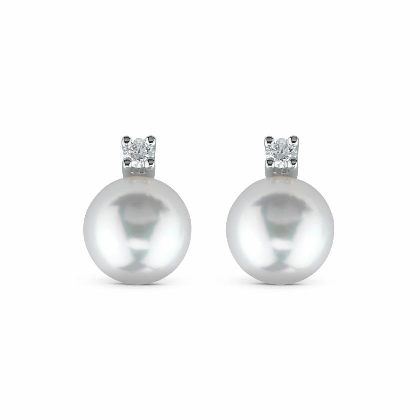 Earrings | White Gold, Diamonds And Pearls Earrings Earrings Earrings