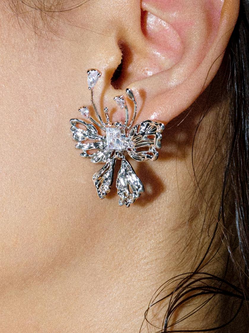 Earrings | Zircon Butterfly Earrings Earrings Earrings