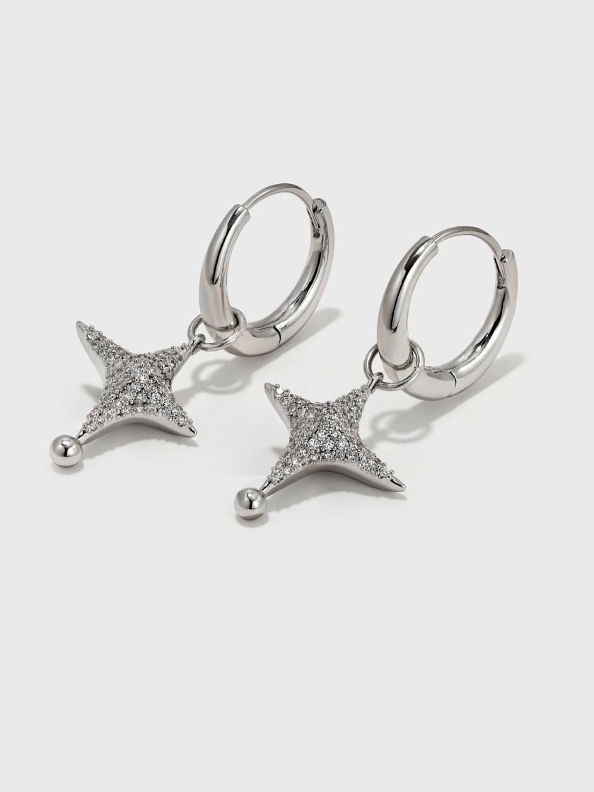 Earrings | Zircon Starburst Earrings Earrings Earrings