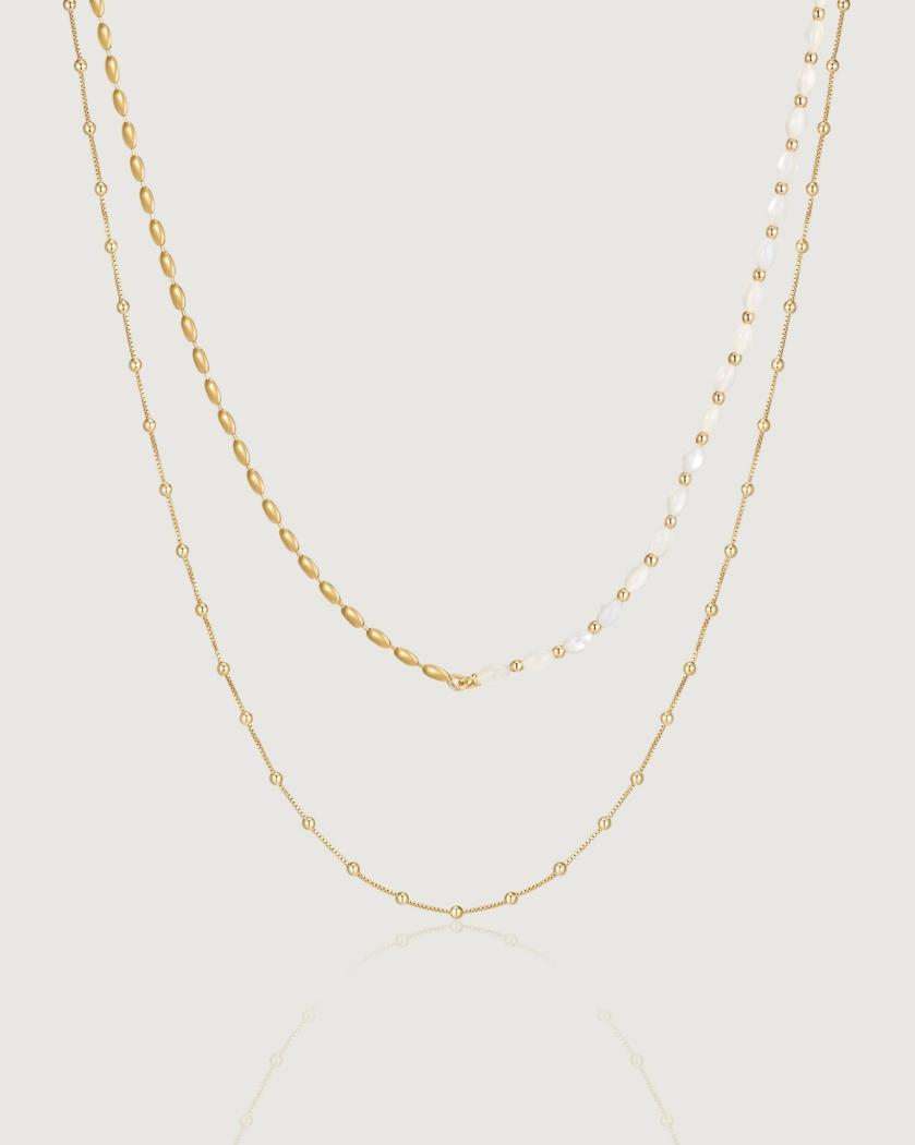 Jewellery Set | Yellow Peony Pearl Necklace Set Jewellery Set Jewellery Set