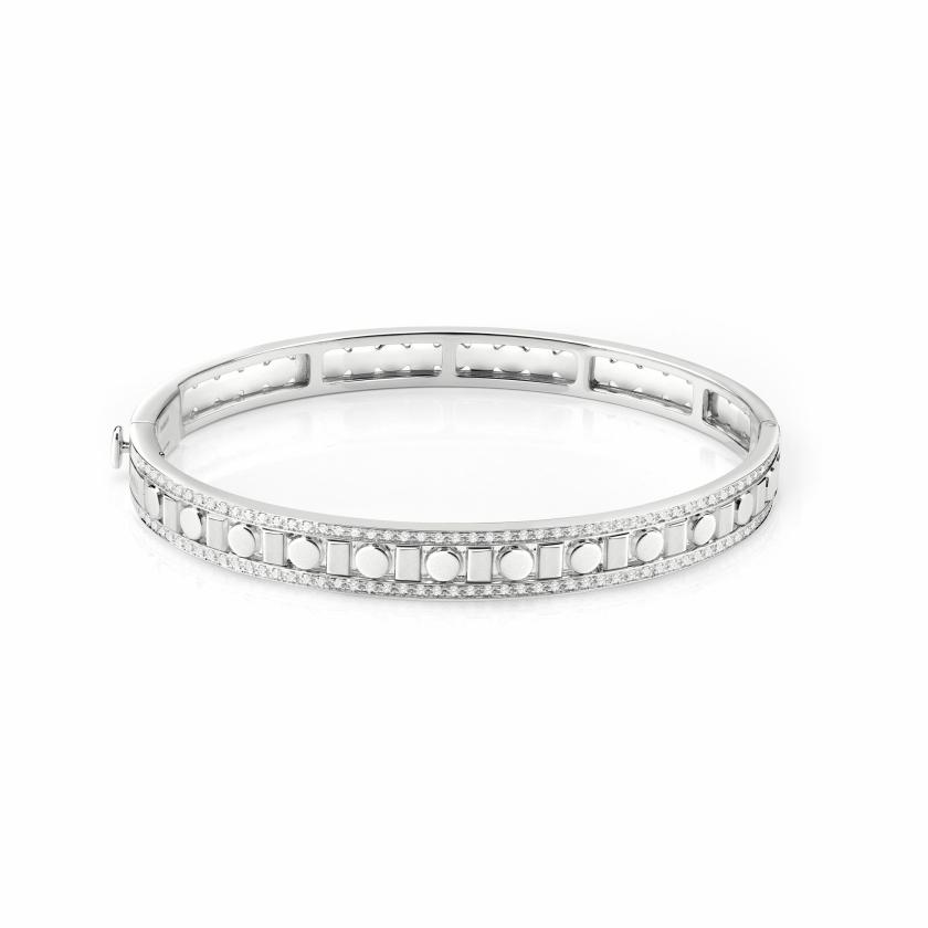 Men Collections | White Gold And Diamonds Bracelet, 7 Mm. Jewelry Men Collections