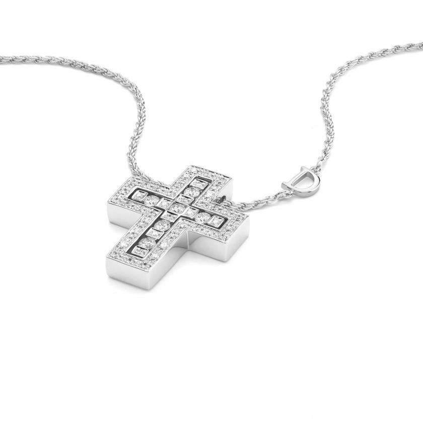 Men Collections | White Gold And Diamonds Necklace Jewelry Men Collections