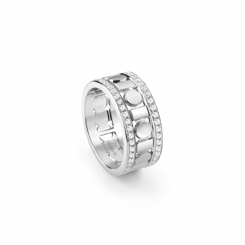 Men Collections | White Gold And Diamonds Ring, 8,3 Mm. Jewelry Men Collections