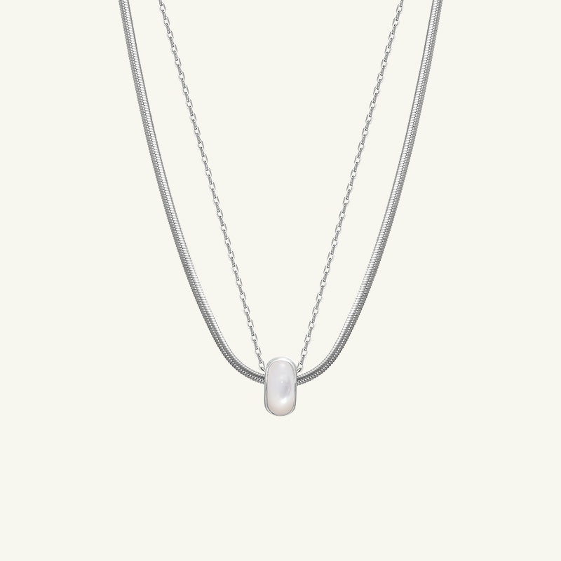 Necklaces | Brouillard Double Chain Pendant Necklace Jewelry Dawn Sea