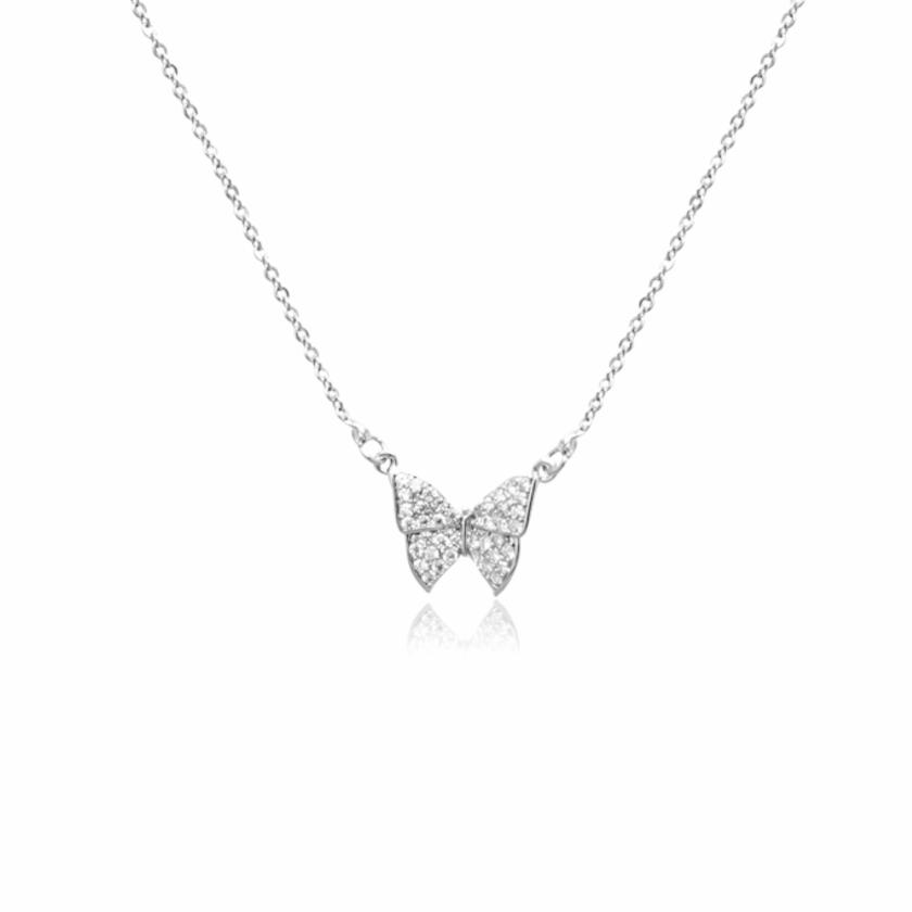 Necklaces | Butterfly Cubic Zirconia Necklace Jewelry Necklaces