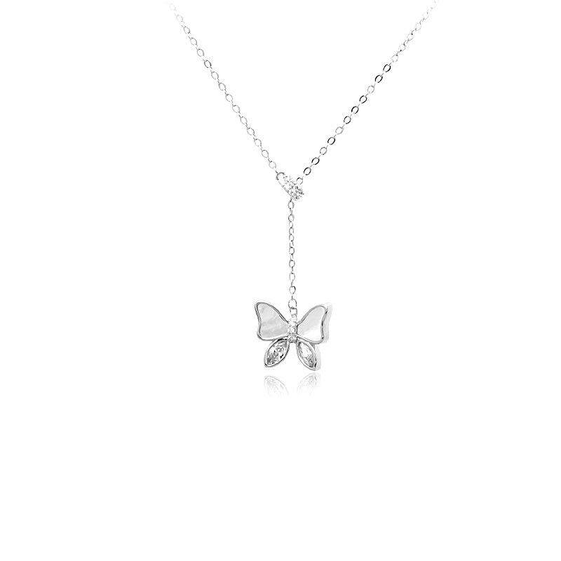 Necklaces | Butterfly Mother Of Pearl Necklace Jewelry Necklaces