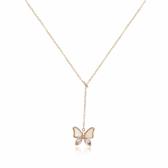 Necklaces | Butterfly Mother Of Pearl Necklace Jewelry Necklaces