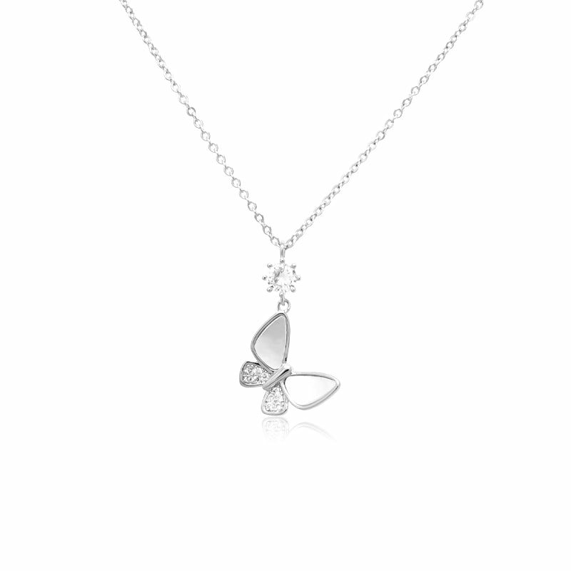 Necklaces | Butterfly Mother Of Pearl Necklace Jewelry Necklaces