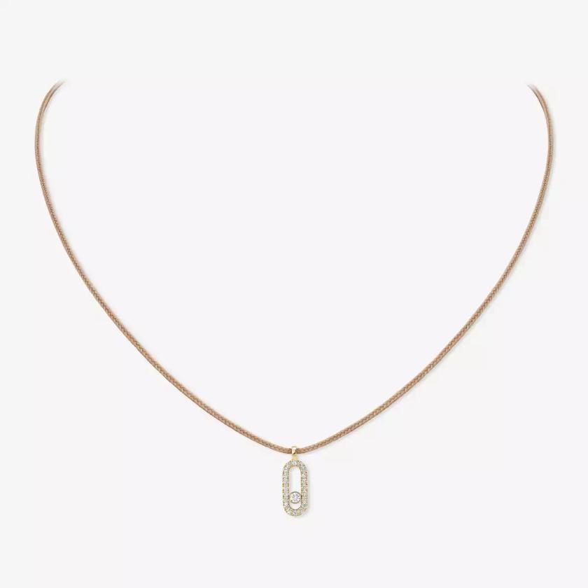 Necklaces |  Care(S) Beige Cord Pavé Necklace Jewelry Necklaces