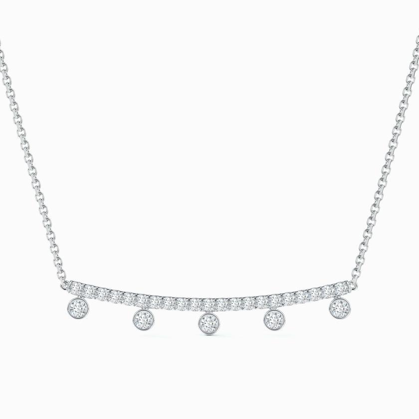 Necklaces | Dewdrop Chain Pendant In White Gold Jewelry Necklaces