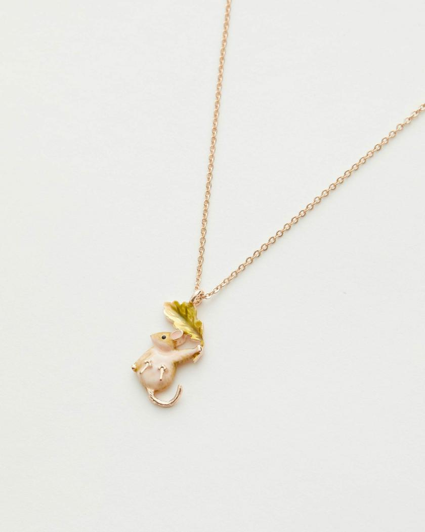 Necklaces | Enamel Dormouse Short Necklace Jewelry Necklaces