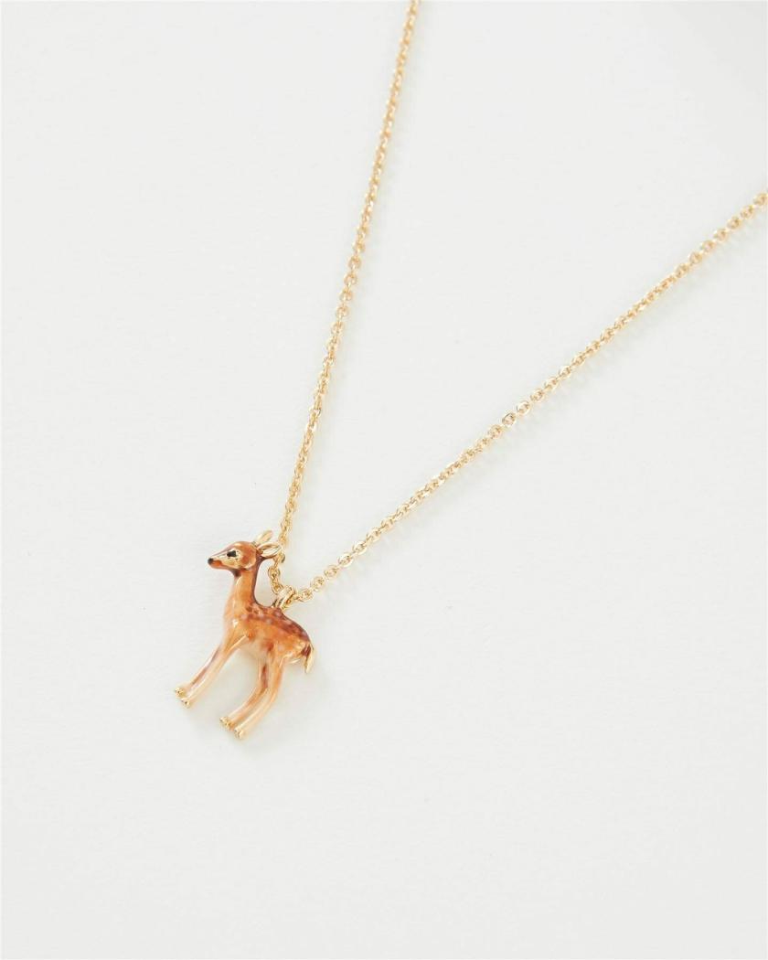 Necklaces | Enamel Fawn Necklace Jewelry Necklaces