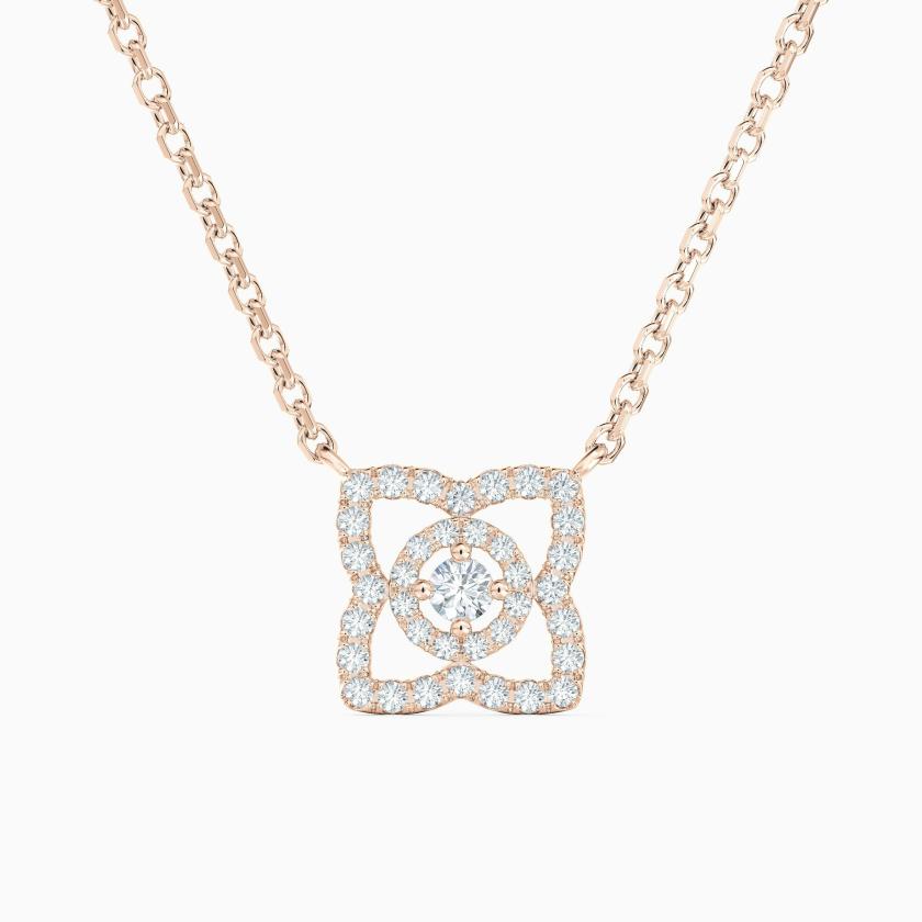 Necklaces | Enchanted Lotus Pendant In Rose Gold Jewelry Necklaces