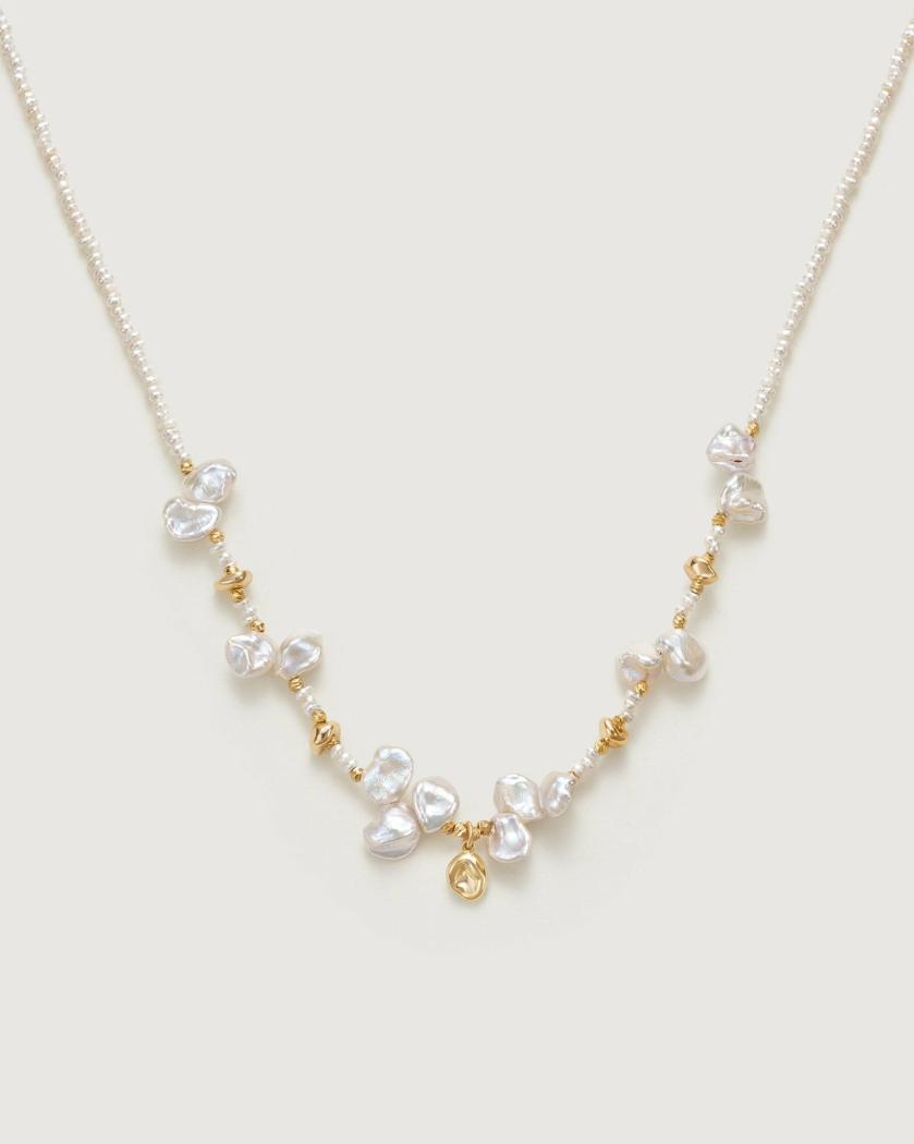 Necklaces | Floriography Bellflower Pearl Necklace Jewelry Necklaces