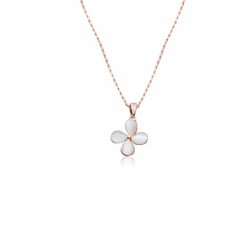 Necklaces | Flower Simulated Moonstone Necklace Jewelry Necklaces