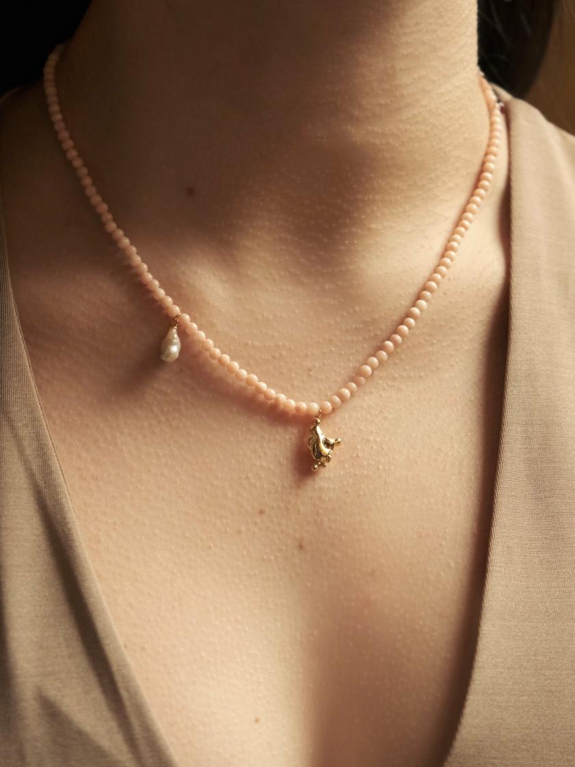 Necklaces | Freshwater Pearl Pink Coral Necklace Jewelry Necklaces