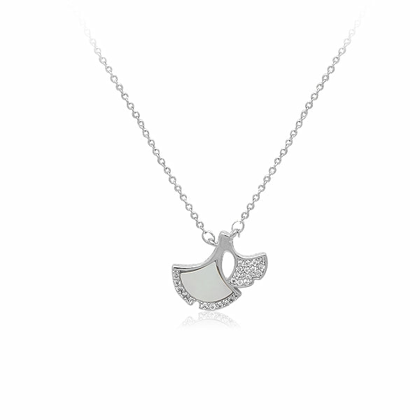 Necklaces | Gingko Leaf Mother Of Pearl Necklace Jewelry Necklaces