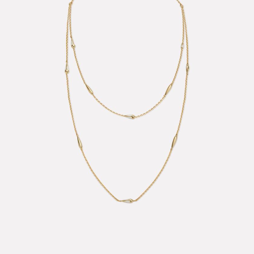 Necklaces | Gold Teardrops Necklace Jewelry Necklaces