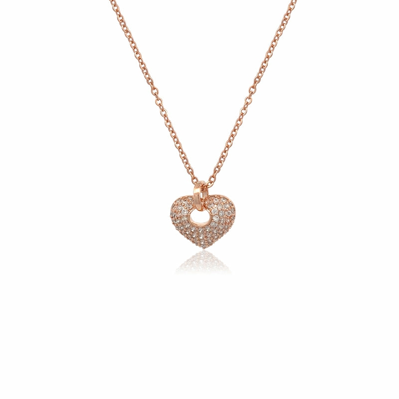 Necklaces | Heart Cubic Zirconia Necklace Jewelry Necklaces