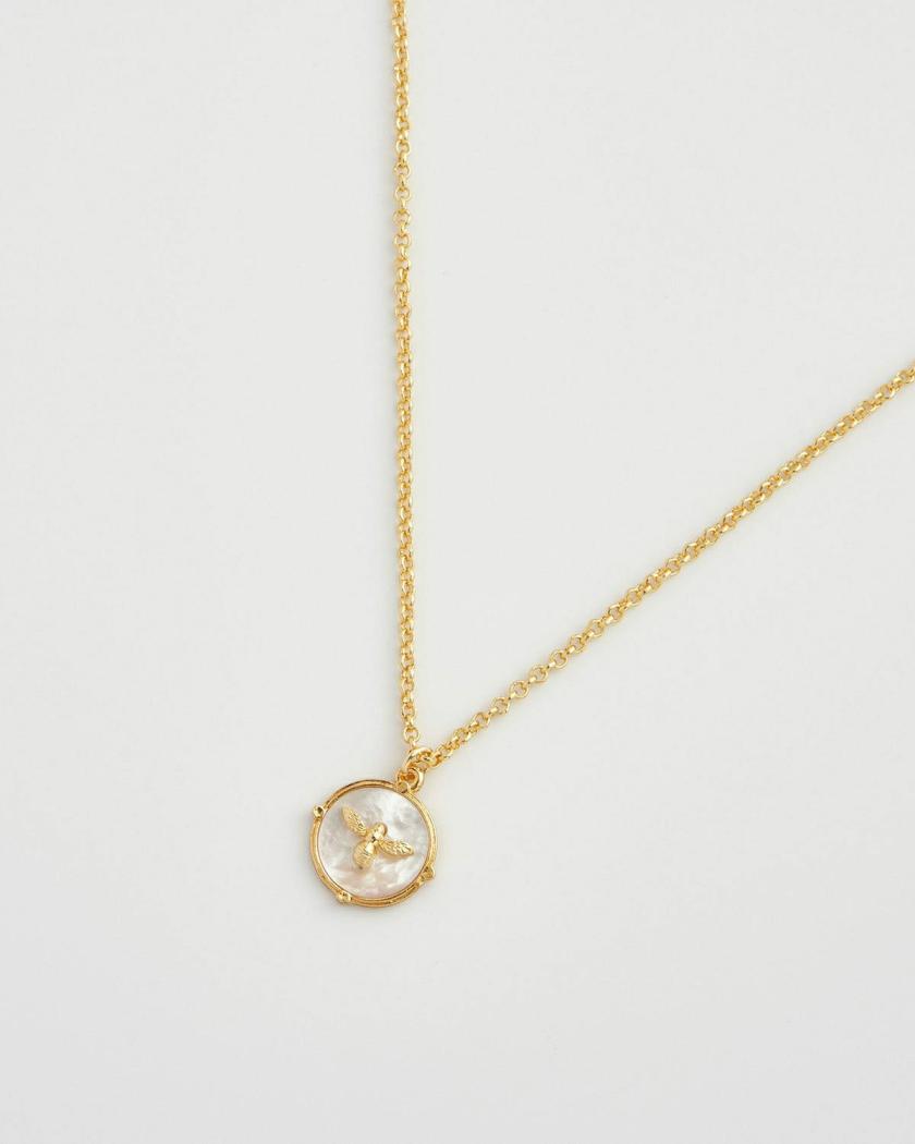 Necklaces | Honey Bee & Pearl Pendant Jewelry Necklaces