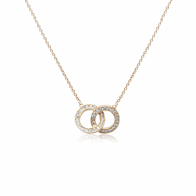 Necklaces | Interlocking Circle Cubic Zirconia Necklace Jewelry Necklaces