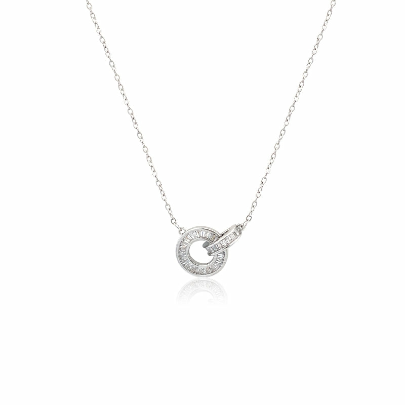 Necklaces | Interlocking Circle Cubic Zirconia Necklace Jewelry Necklaces