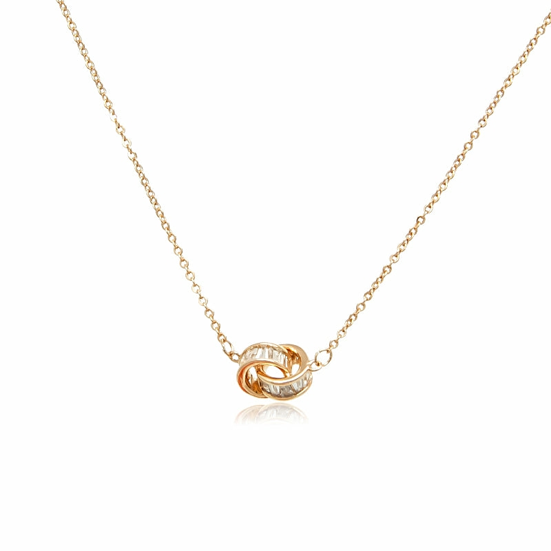 Necklaces | Interlocking Cubic Zirconia Necklace Jewelry Necklaces