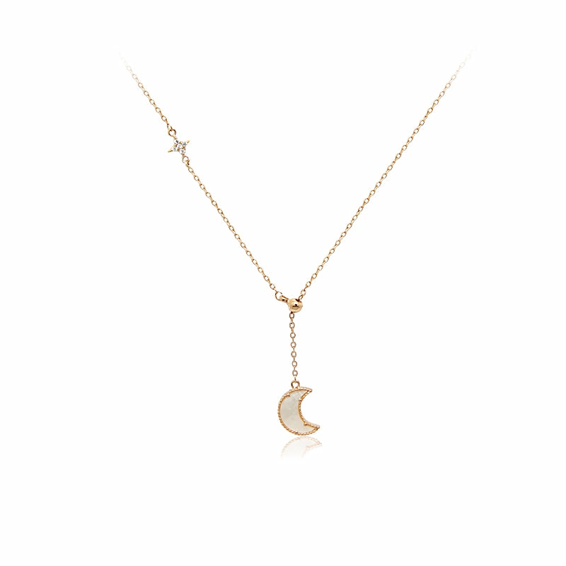 Necklaces | Moon Mother Of Pearl Drop Pendant Jewelry Necklaces