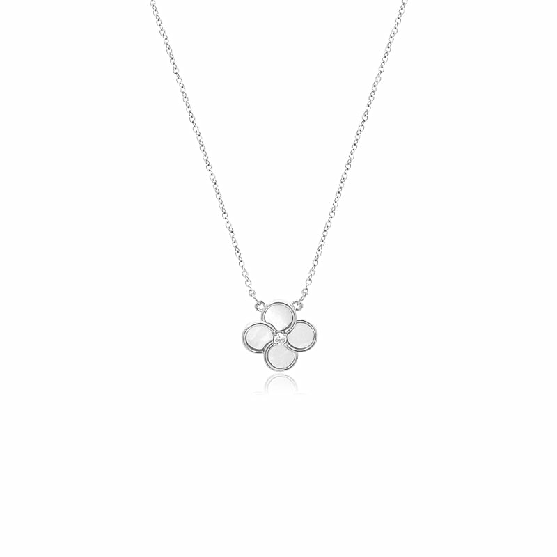 Necklaces | Mother Of Pearl Clover Leaf Necklace Jewelry Necklaces