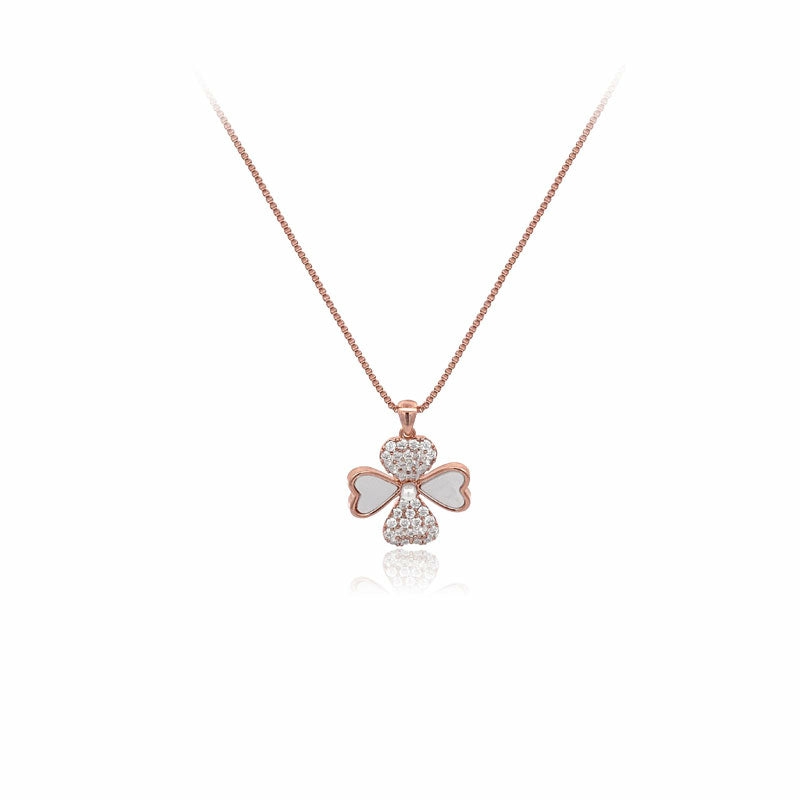 Necklaces | Mother Of Pearl Clover Necklace Jewelry Necklaces