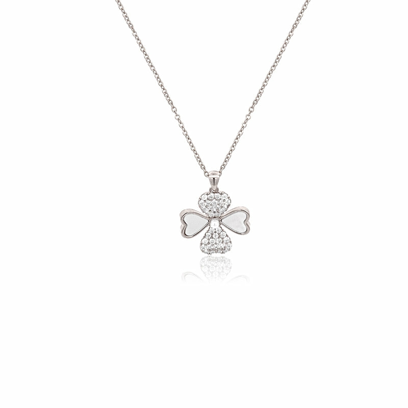 Necklaces | Mother Of Pearl Clover Necklace Jewelry Necklaces