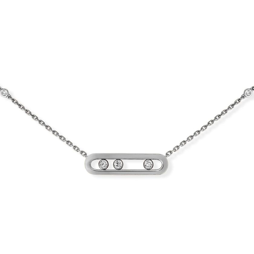 Necklaces | Move Classic Diamond Necklace In 18Ct White Gold Jewelry Necklaces