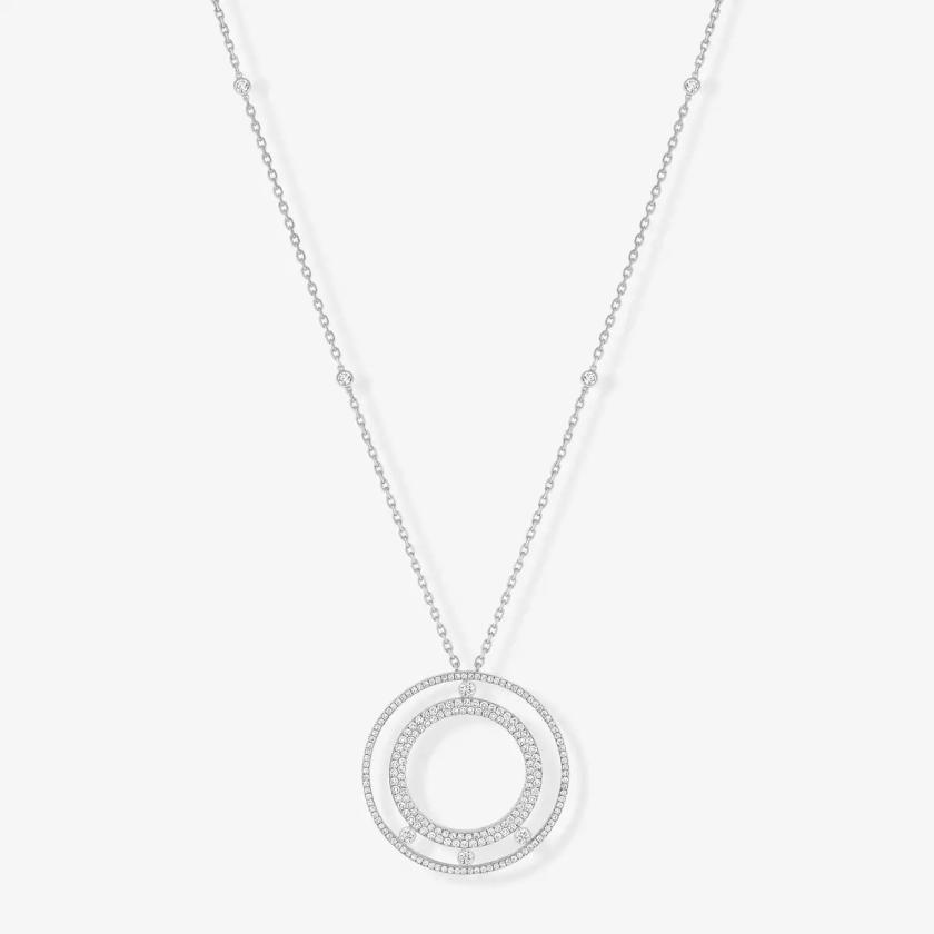 Necklaces | Move Romane Long Diamond Pavé Necklace Jewelry Necklaces