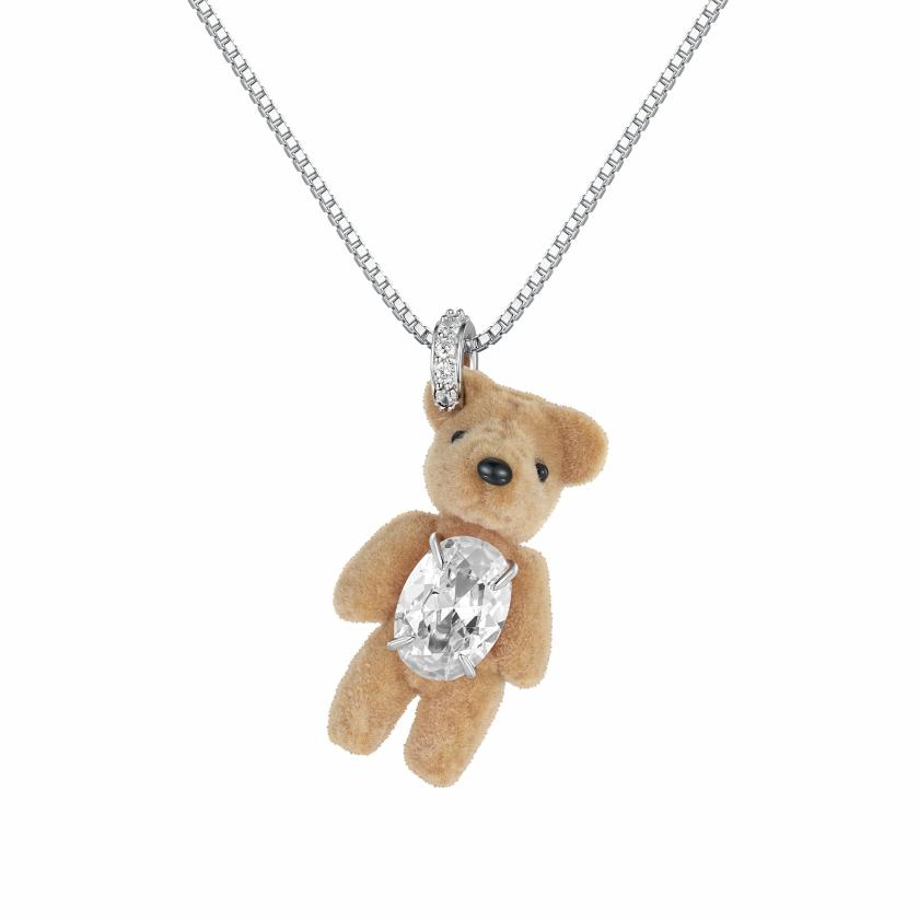 Necklaces | Paradise / Flocked Bear Gemstone Necklace Jewelry Necklaces