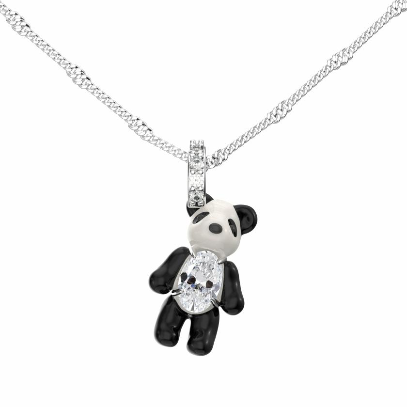 Necklaces | Paradise / Mini Panda Enamel Necklace Jewelry Necklaces