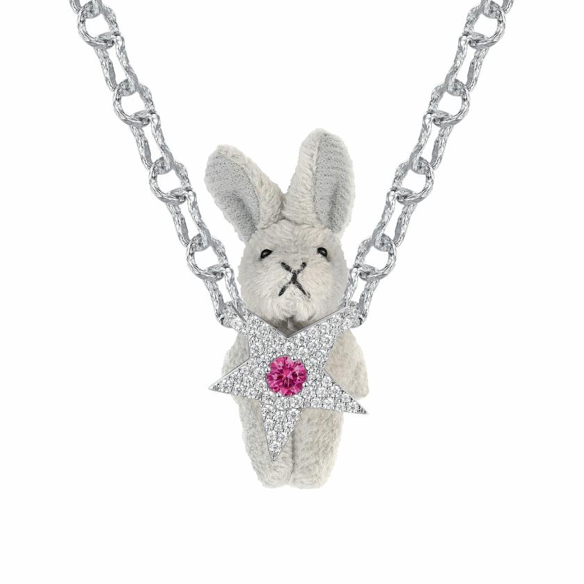 Necklaces | Paradise / Pave Star Plush Rabbit Necklace Jewelry Necklaces