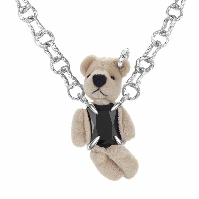 Necklaces | Paradise / Teddy Bear Square Zircon Necklace Jewelry Necklaces