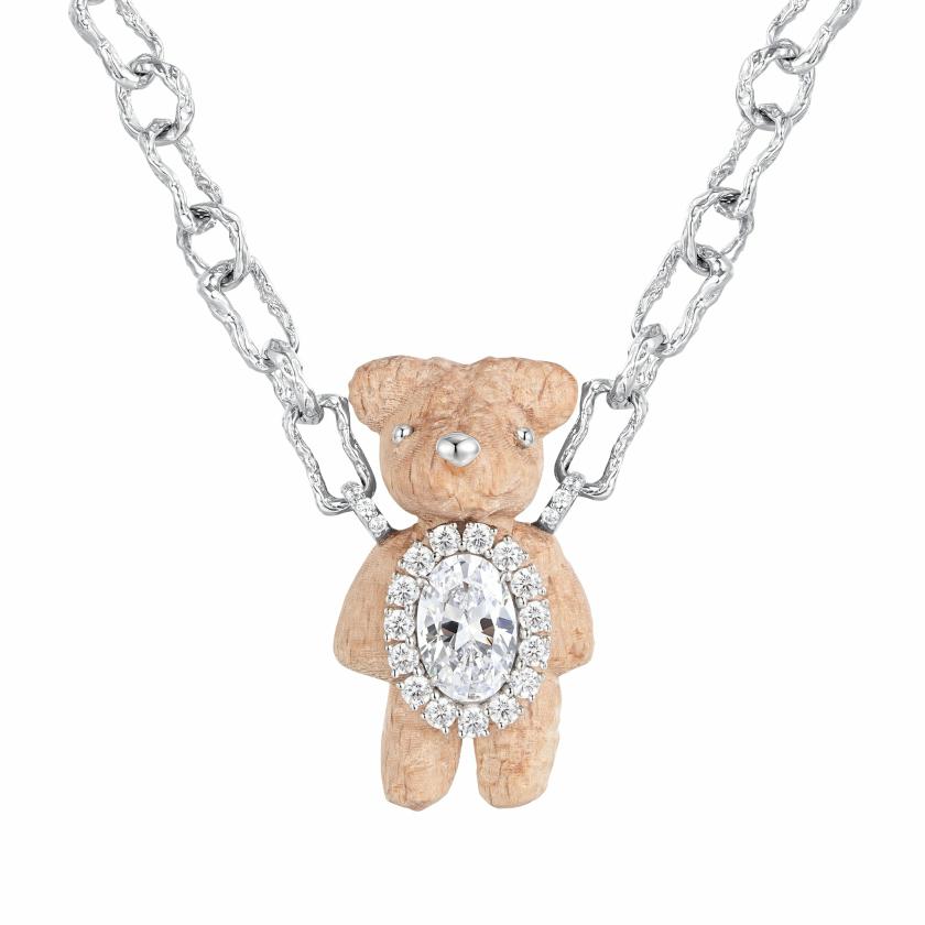 Necklaces | Paradise / Wooden Bear Chain Necklace Jewelry Necklaces