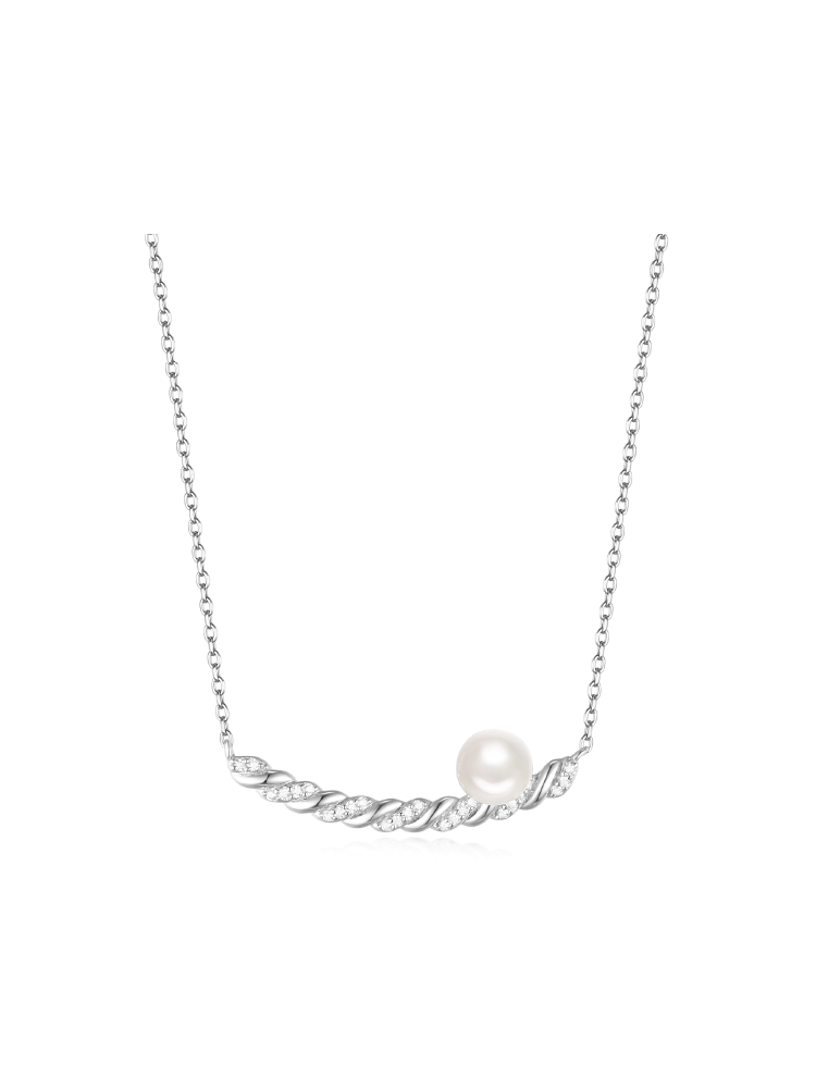 Necklaces | Pearlescent Twine Necklace (White) Jewelry Necklaces