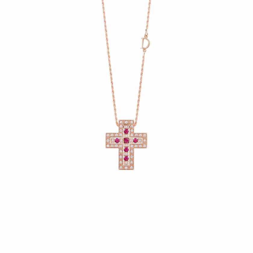 Necklaces | Pink Gold, Diamonds And Rubies Necklace Jewelry Necklaces