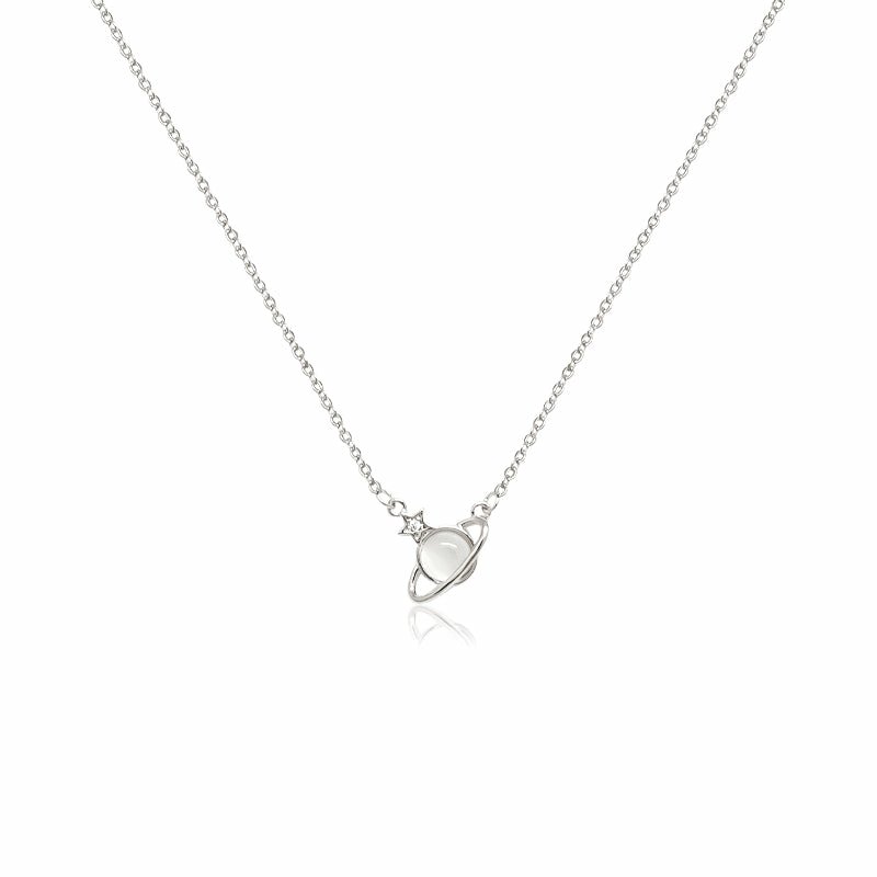 Necklaces | Planet Cubic Zirconia Necklace Jewelry Necklaces