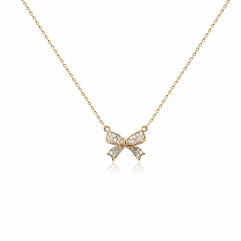 Necklaces | Ribbon Cubic Zirconia Necklace Jewelry Necklaces