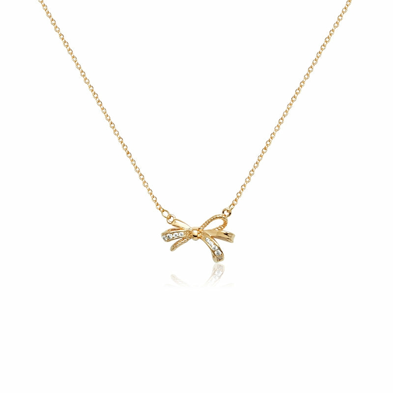 Necklaces | Ribbon Cubic Zirconia Necklace Jewelry Necklaces