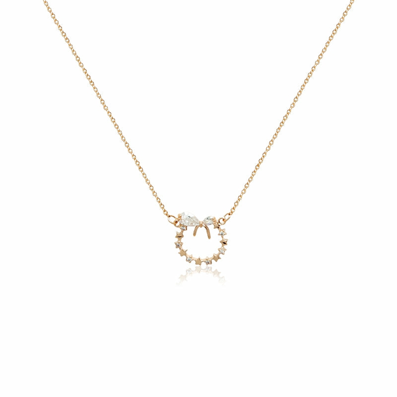 Necklaces | Ribbon Cubic Zirconia Necklace Jewelry Necklaces