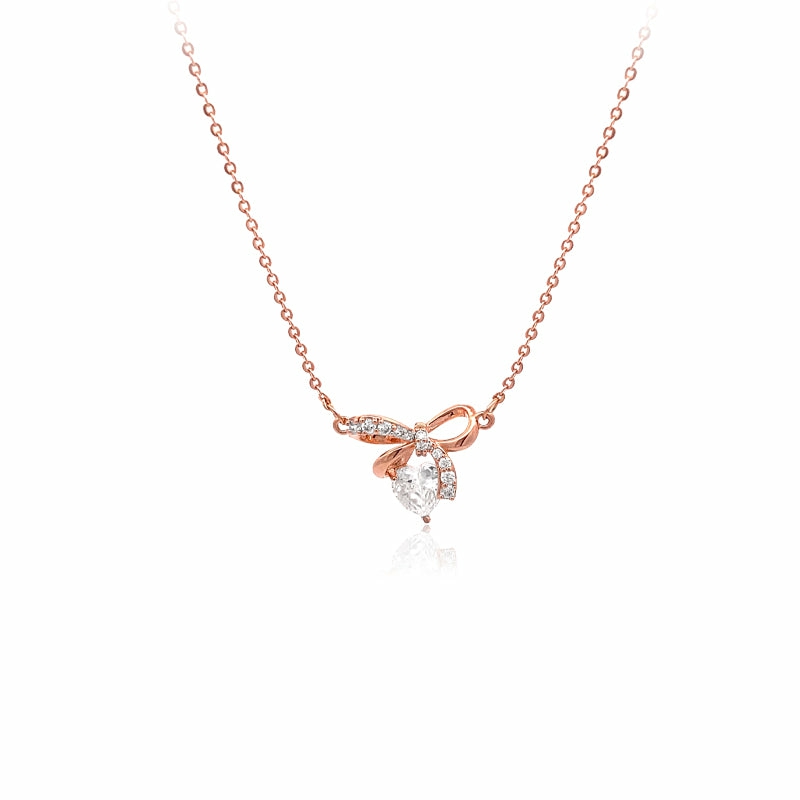 Necklaces | Ribbon Cubic Zirconia Necklace Jewelry Necklaces