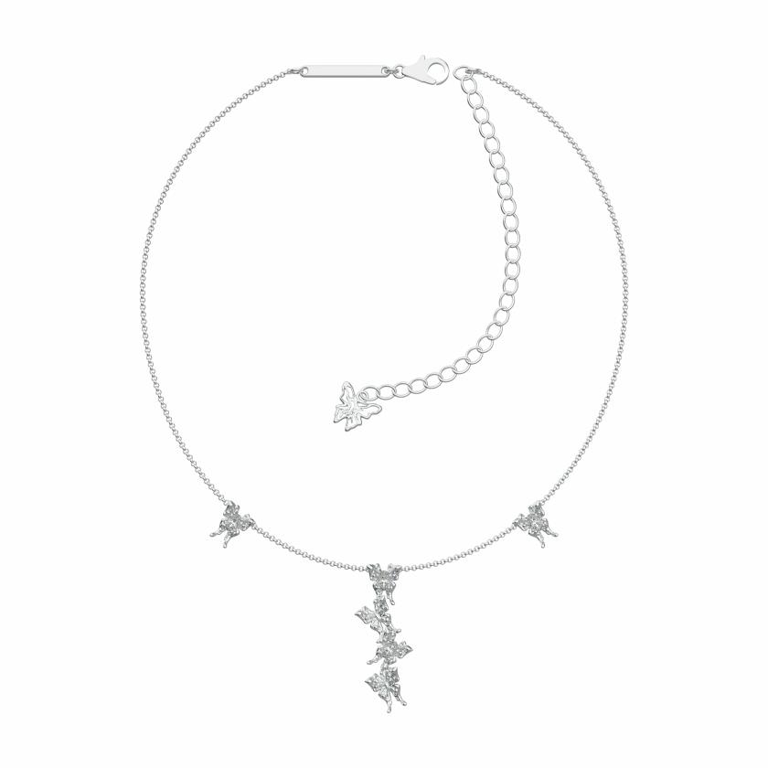 Necklaces | Ripple / Liquefied Mini Butterfly Silver Necklace Jewelry Necklaces