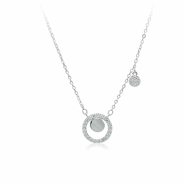 Necklaces | Round Cubic Zirconia Necklace Jewelry Necklaces