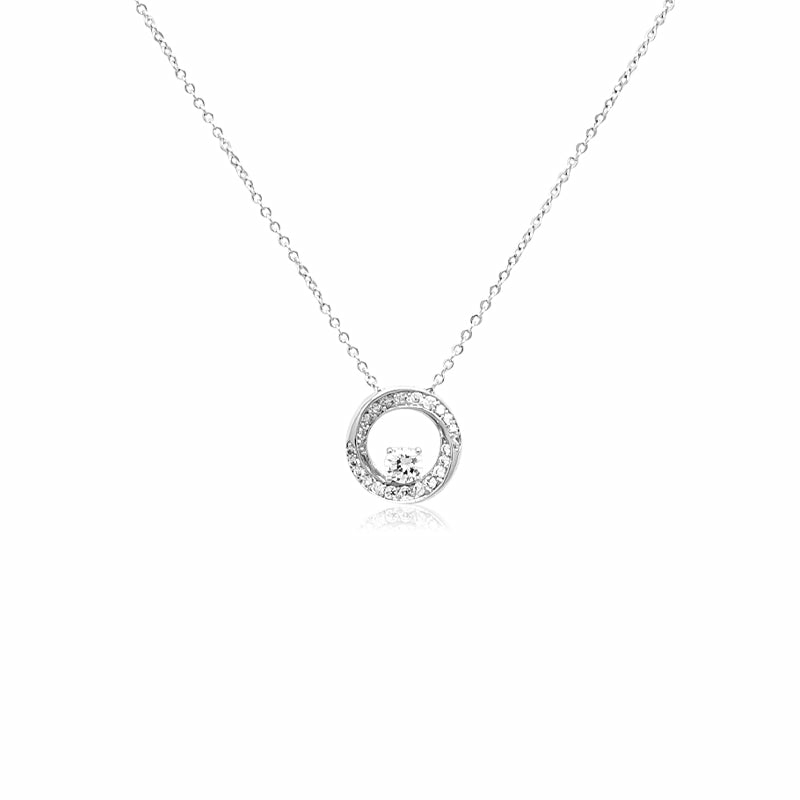 Necklaces | Round Cubic Zirconia Pendant Jewelry Necklaces