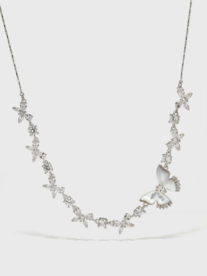 Necklaces | Shell Butterfly Zircon Necklace Jewelry Necklaces